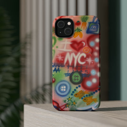 MagSafe "i <3 NYC" airbrush iPhone case