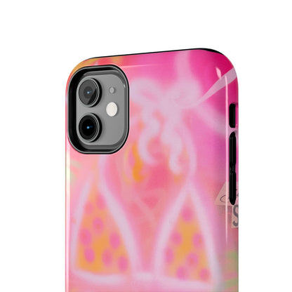 "yellow polka dot bikini" airbrush iPhone case