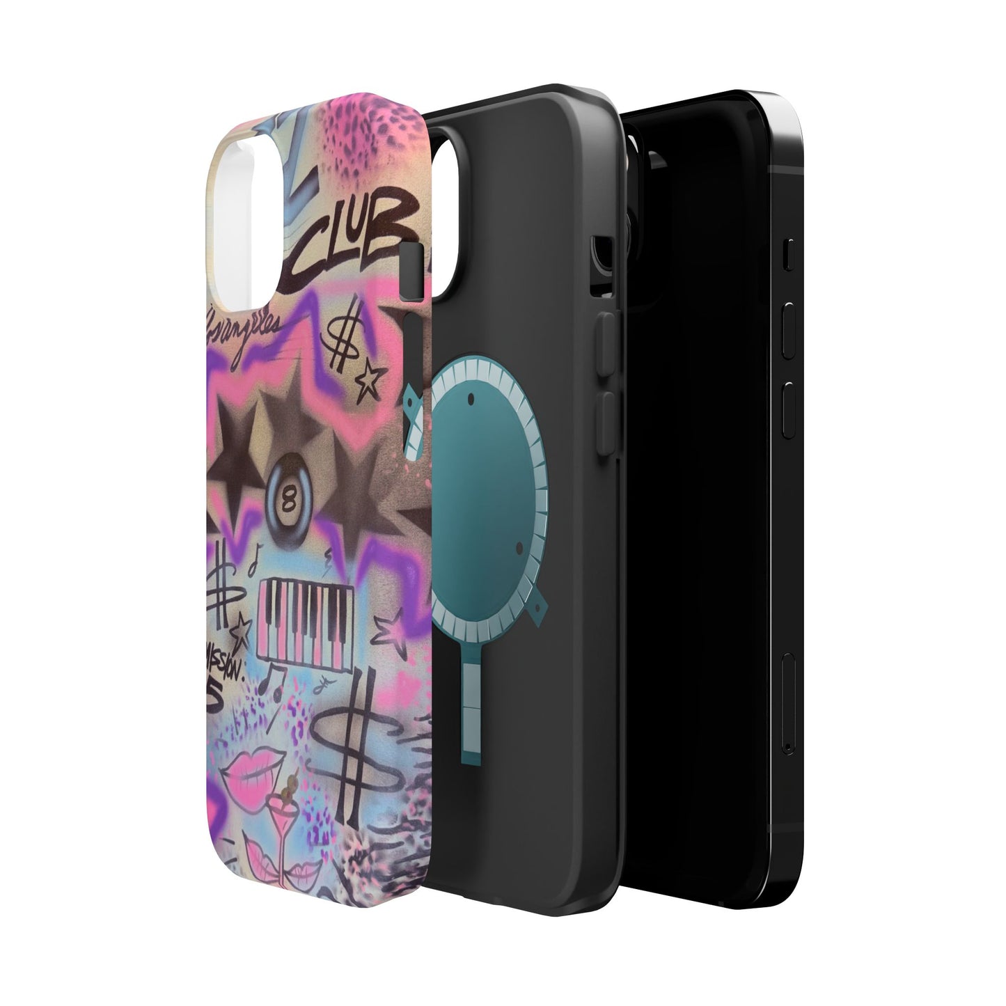 MagSafe "jazz club" airbrush iPhone case