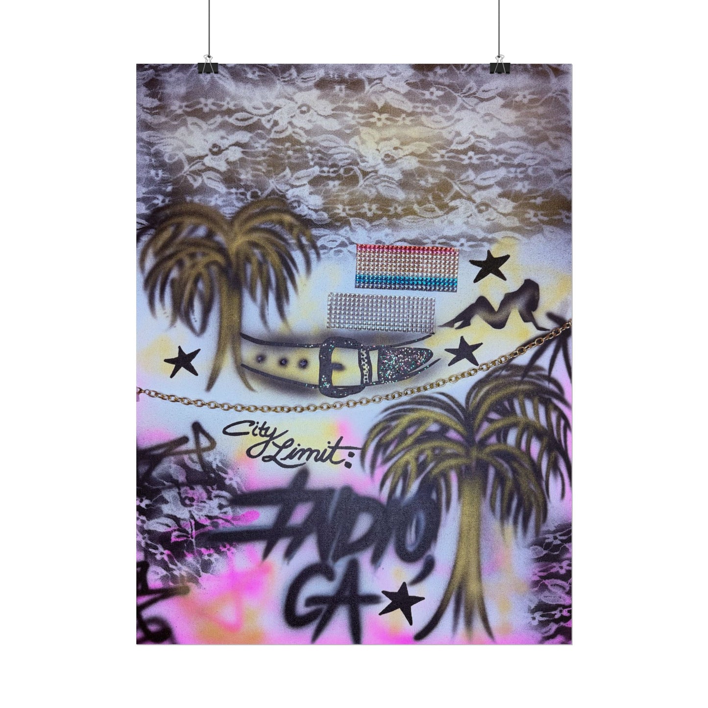"indio, ca" airbrush rolled print