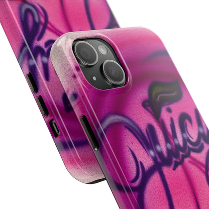 "juicy" airbrush iPhone case
