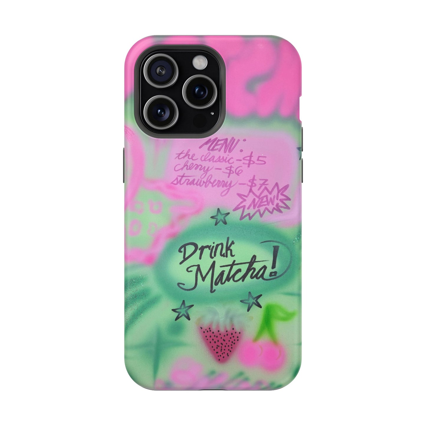 MagSafe "matcha!" airbrush iPhone case