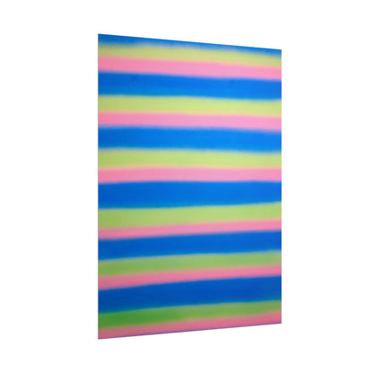 "sherbet stripes" airbrush rolled print