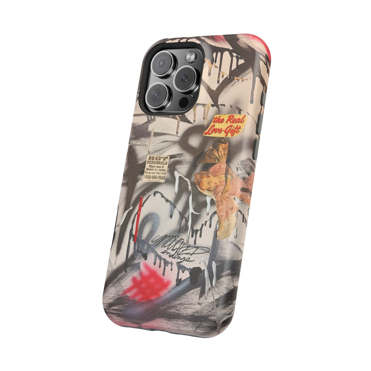 MagSafe "real love" airbrush iPhone case