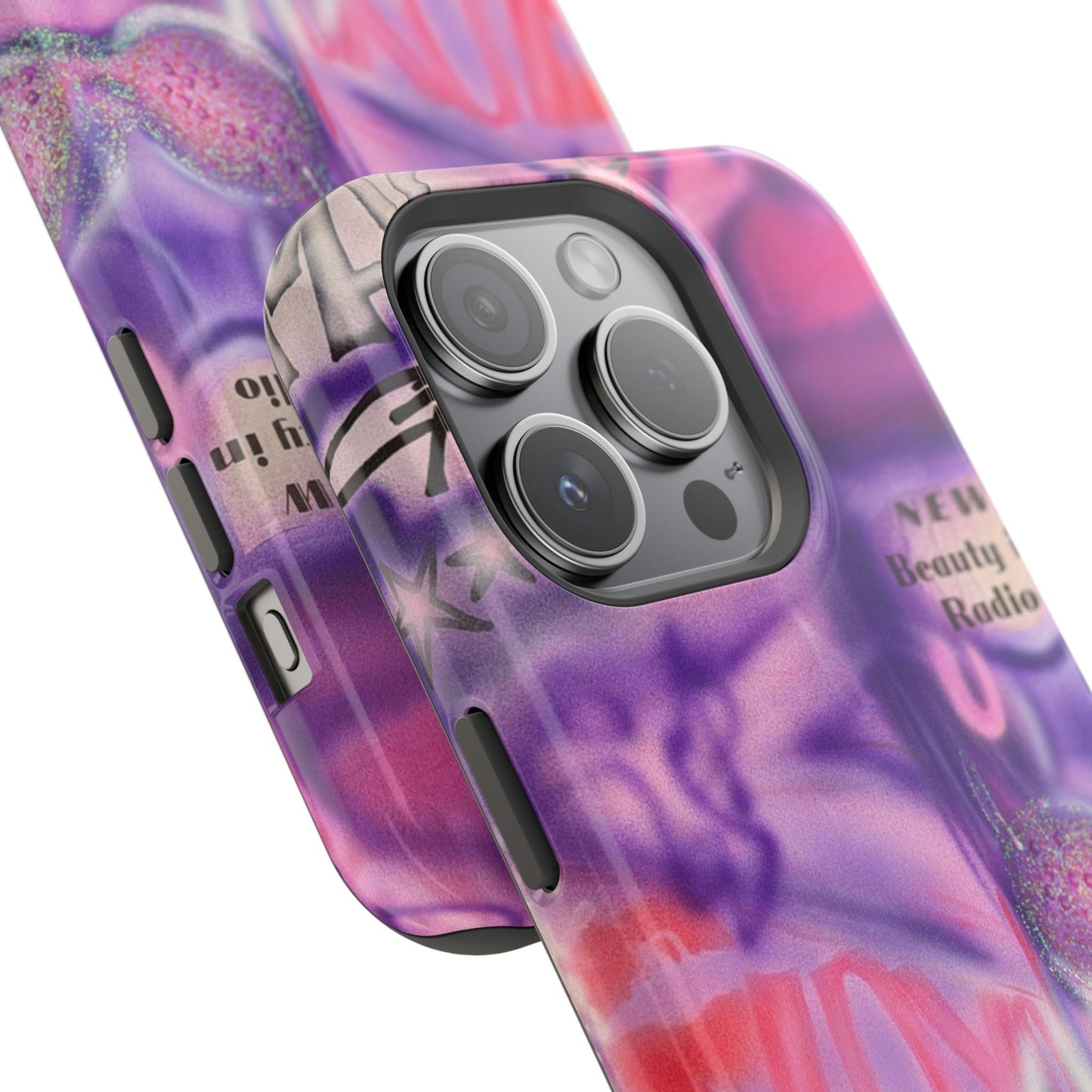 MagSafe "mic check" airbrush iPhone case
