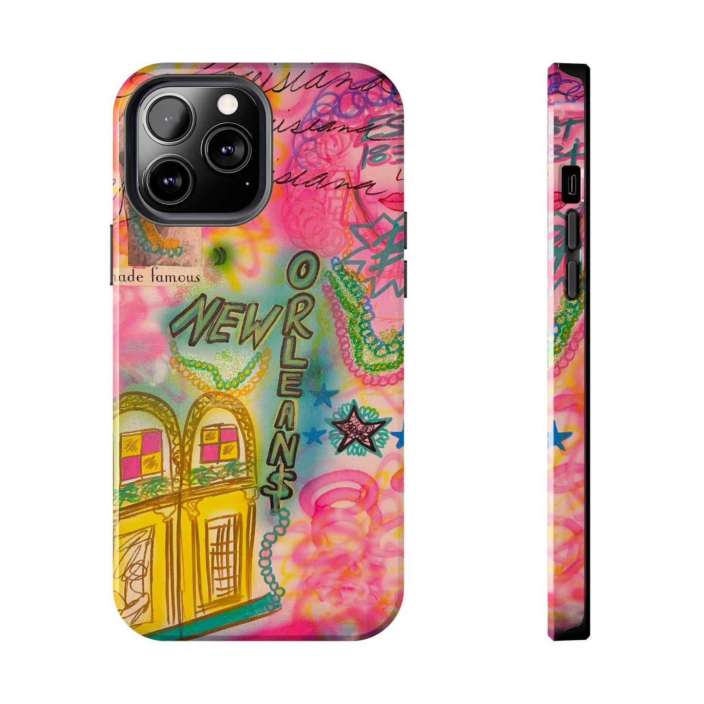 "new orleans, la" airbrush iPhone case