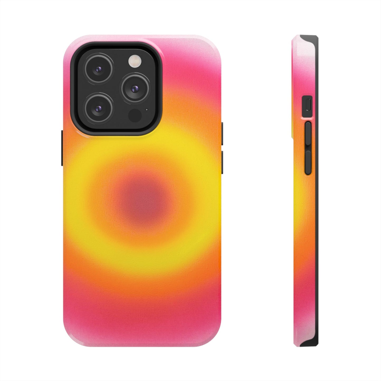 "pink lemonade aura" airbrush iPhone case