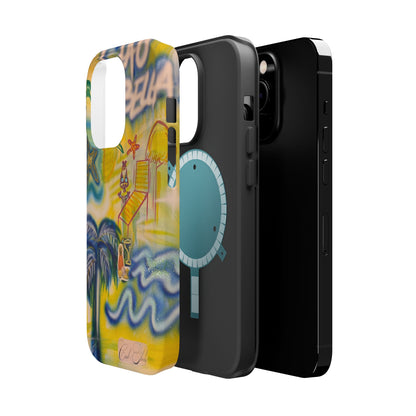 MagSafe "ciao bella" airbrush iPhone case