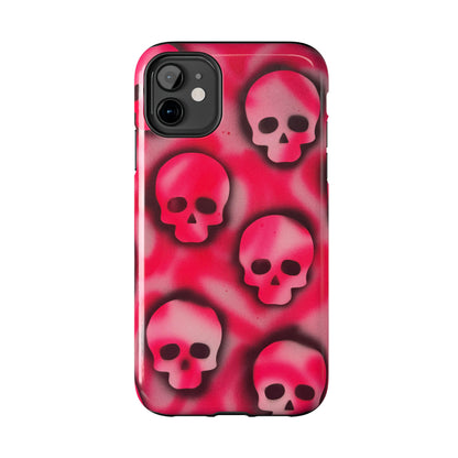 "pink skully" airbrush iPhone case