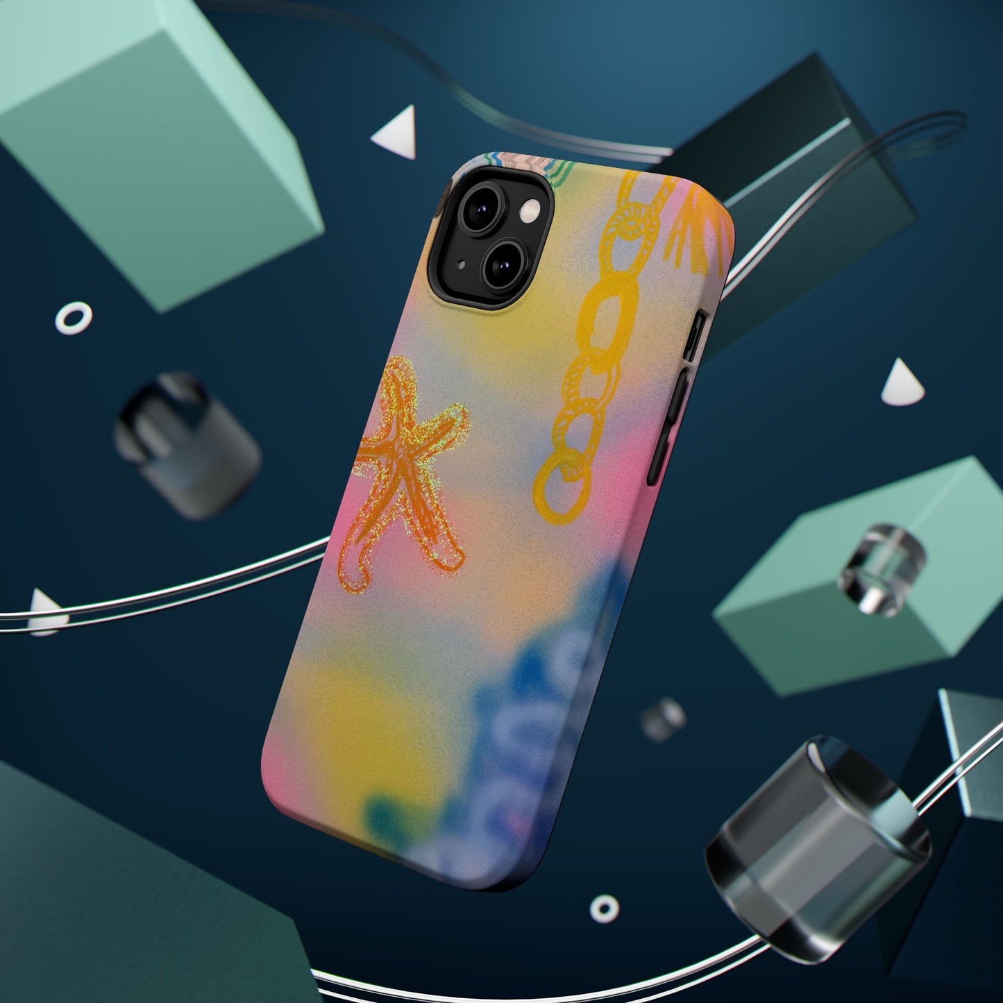 MagSafe "sweet starfish" airbrush iPhone case