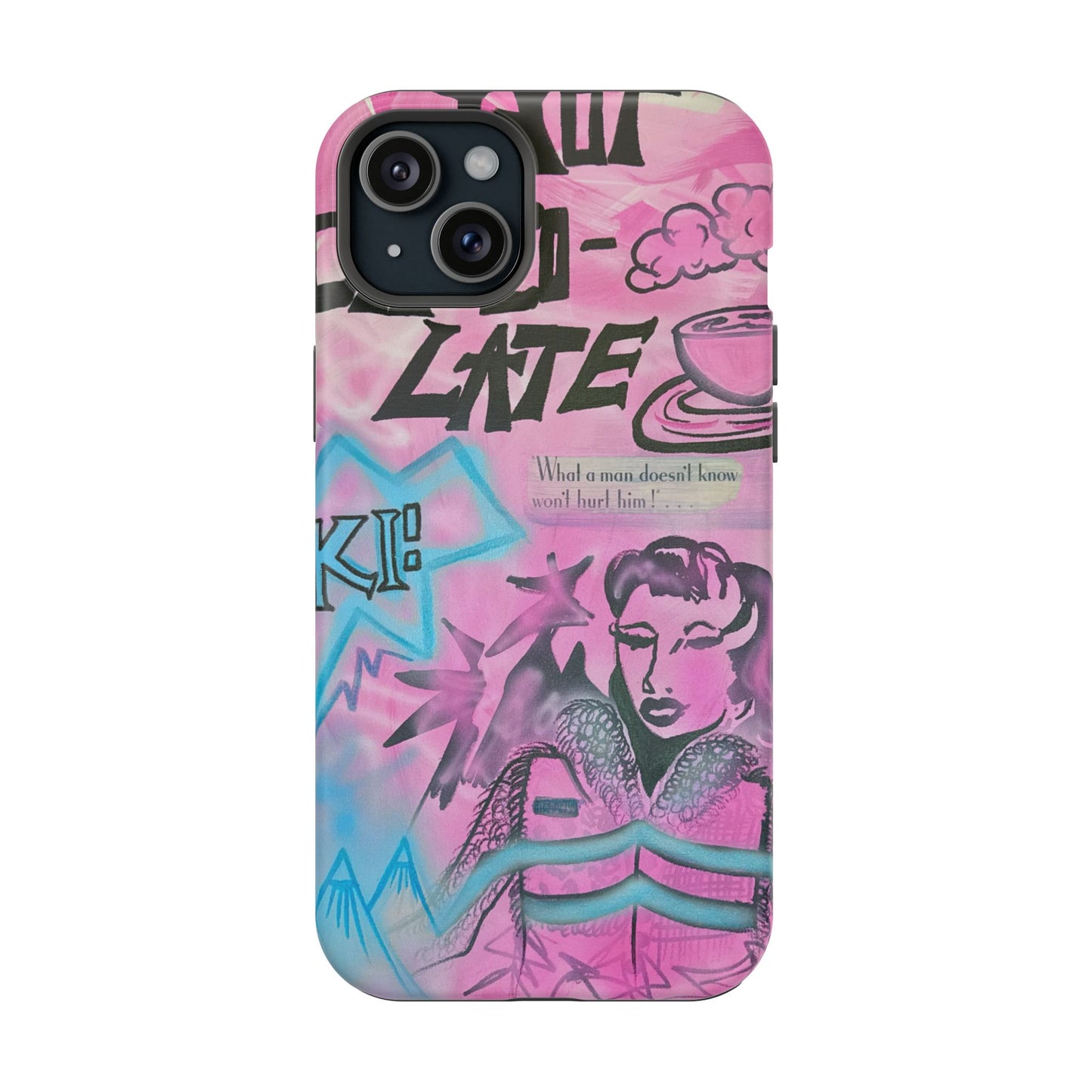 MagSafe "avant le ski" airbrush iPhone case