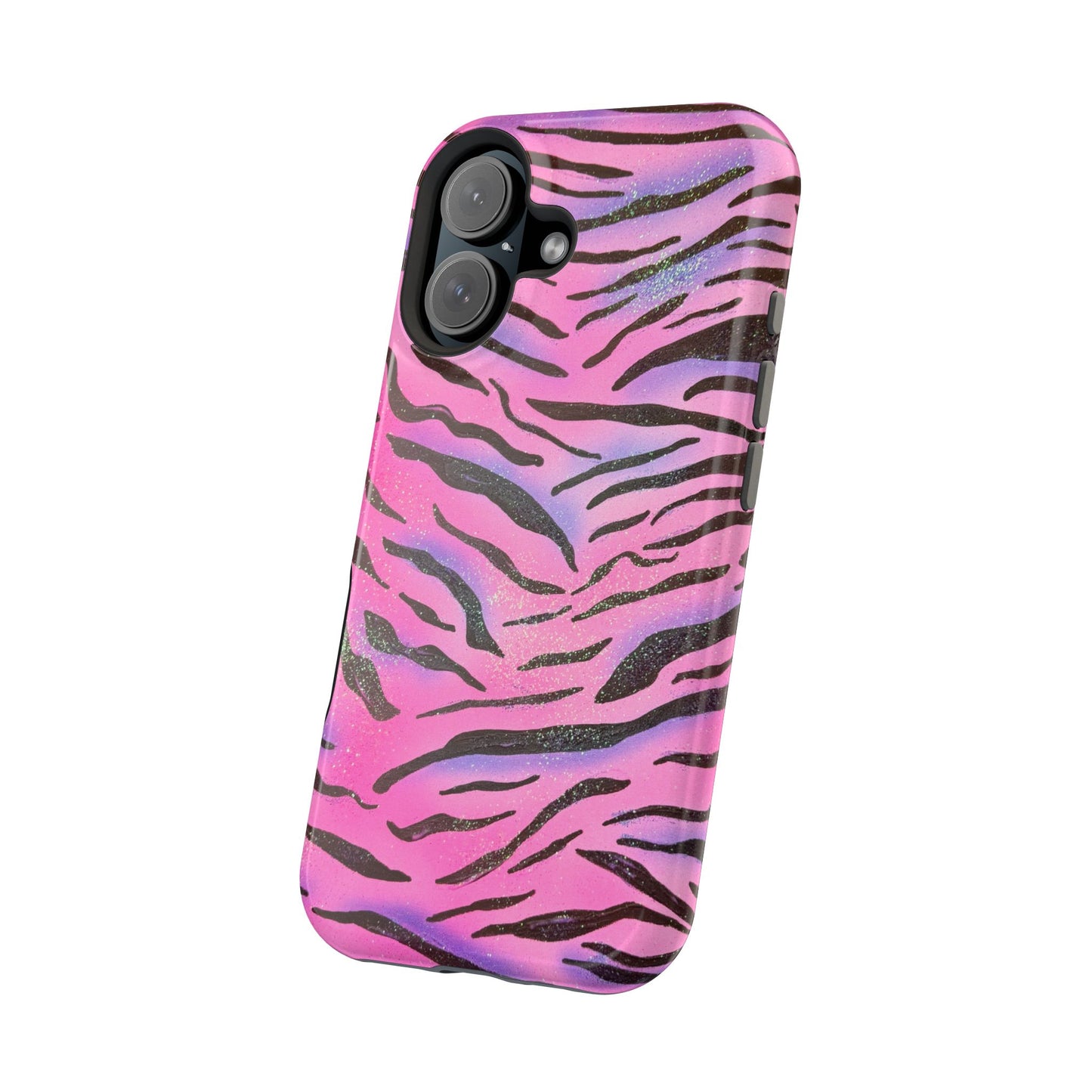 MagSafe "glitter zebra" airbrush iPhone case
