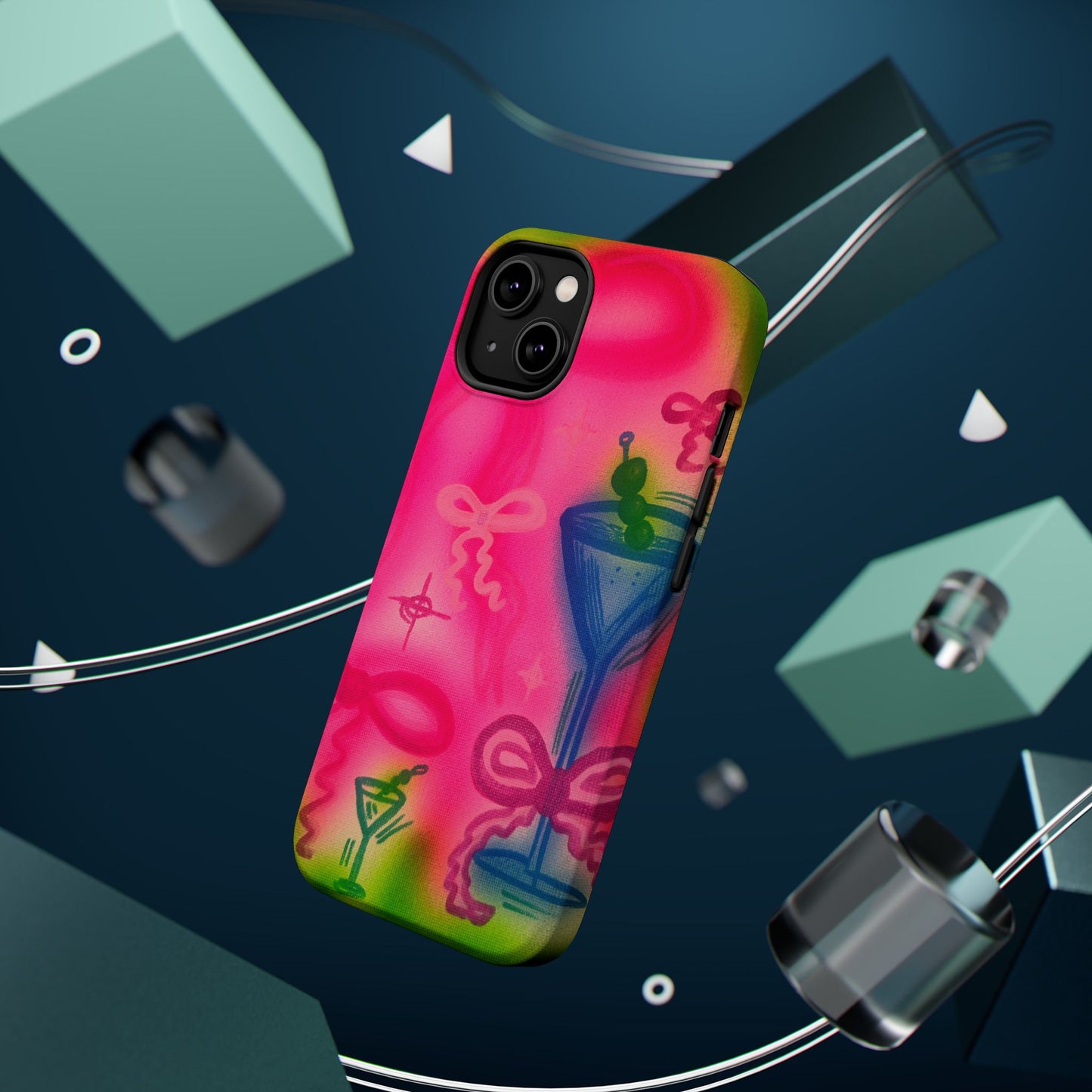 MagSafe „Bow Martini“ Airbrush-iPhone-Hülle
