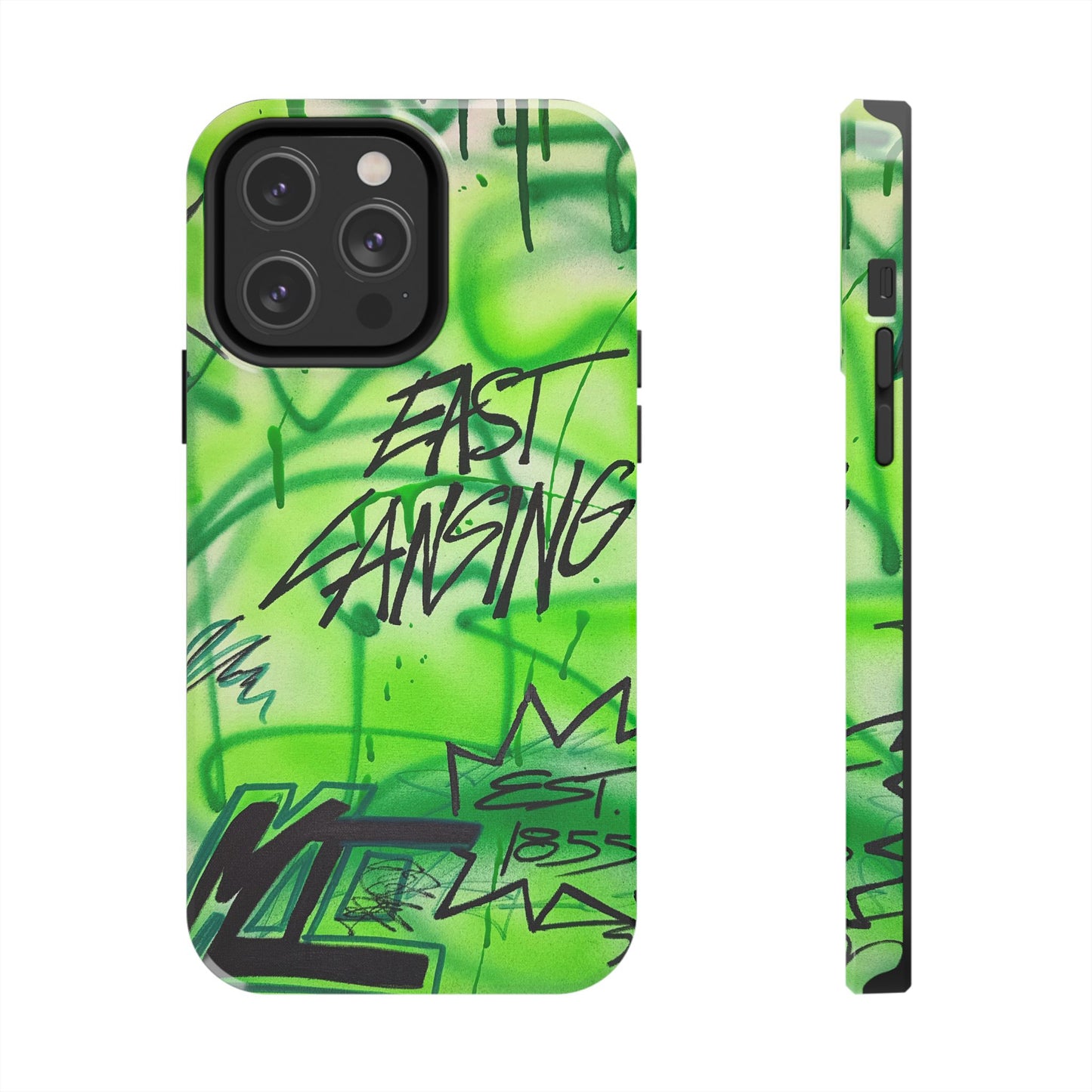 "east lansing, mi" airbrush iPhone case