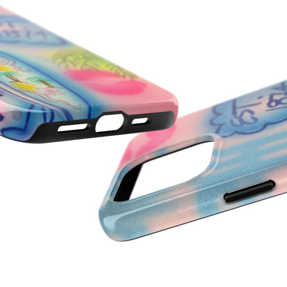 "in the wave" airbrush iPhone case