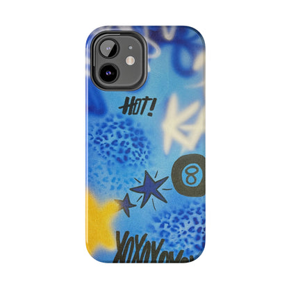 "brilliant blues" airbrush iPhone case
