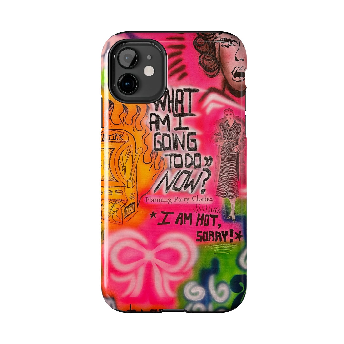"out of luck" airbrush iPhone case