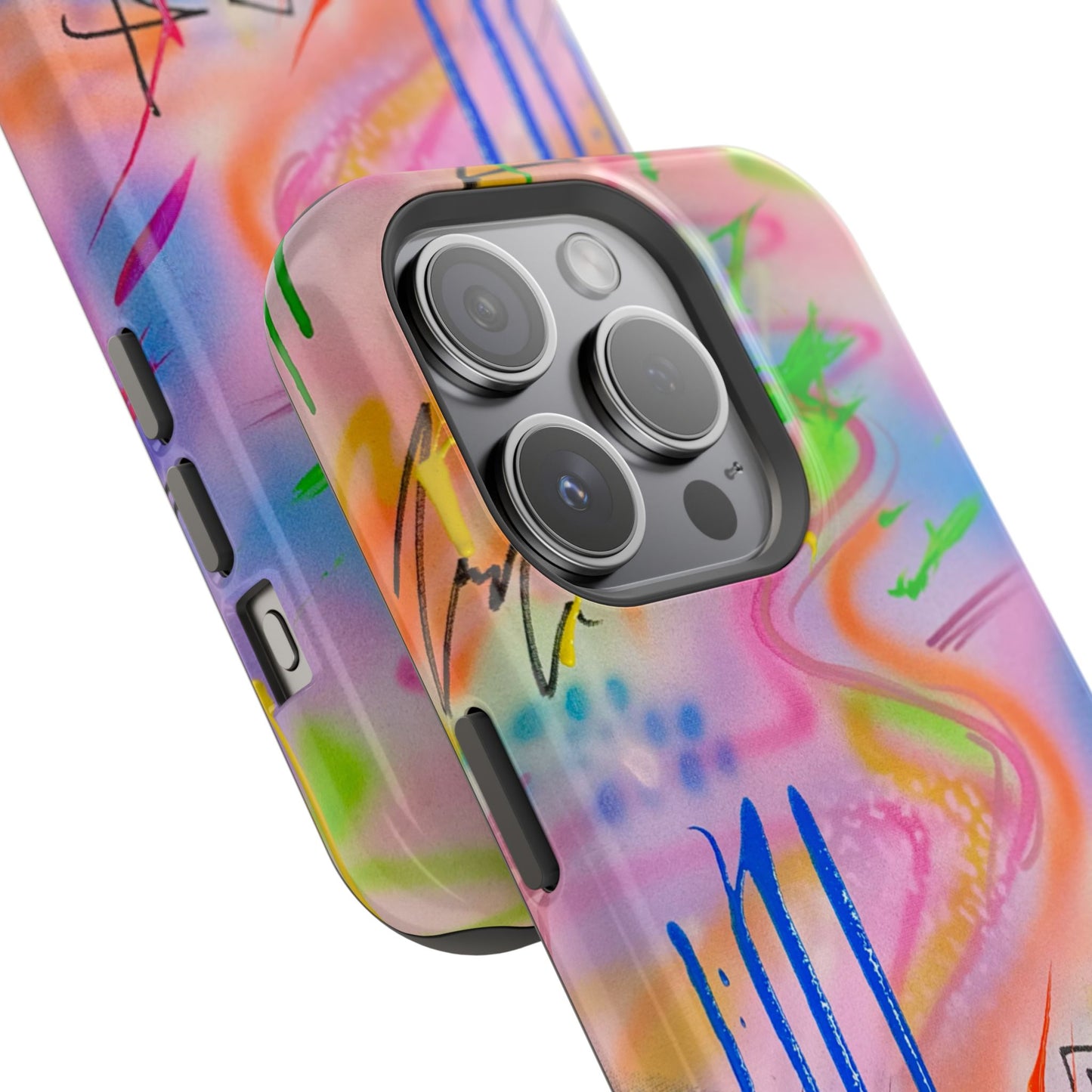 MagSafe "neon haze" airbrush iPhone case