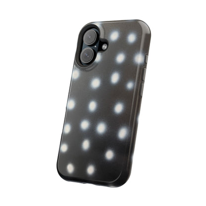 MagSafe "coconut noir polka dot" airbrush iPhone case