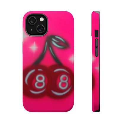 MagSafe „Cherry 8ball“ Airbrush iPhone Hülle