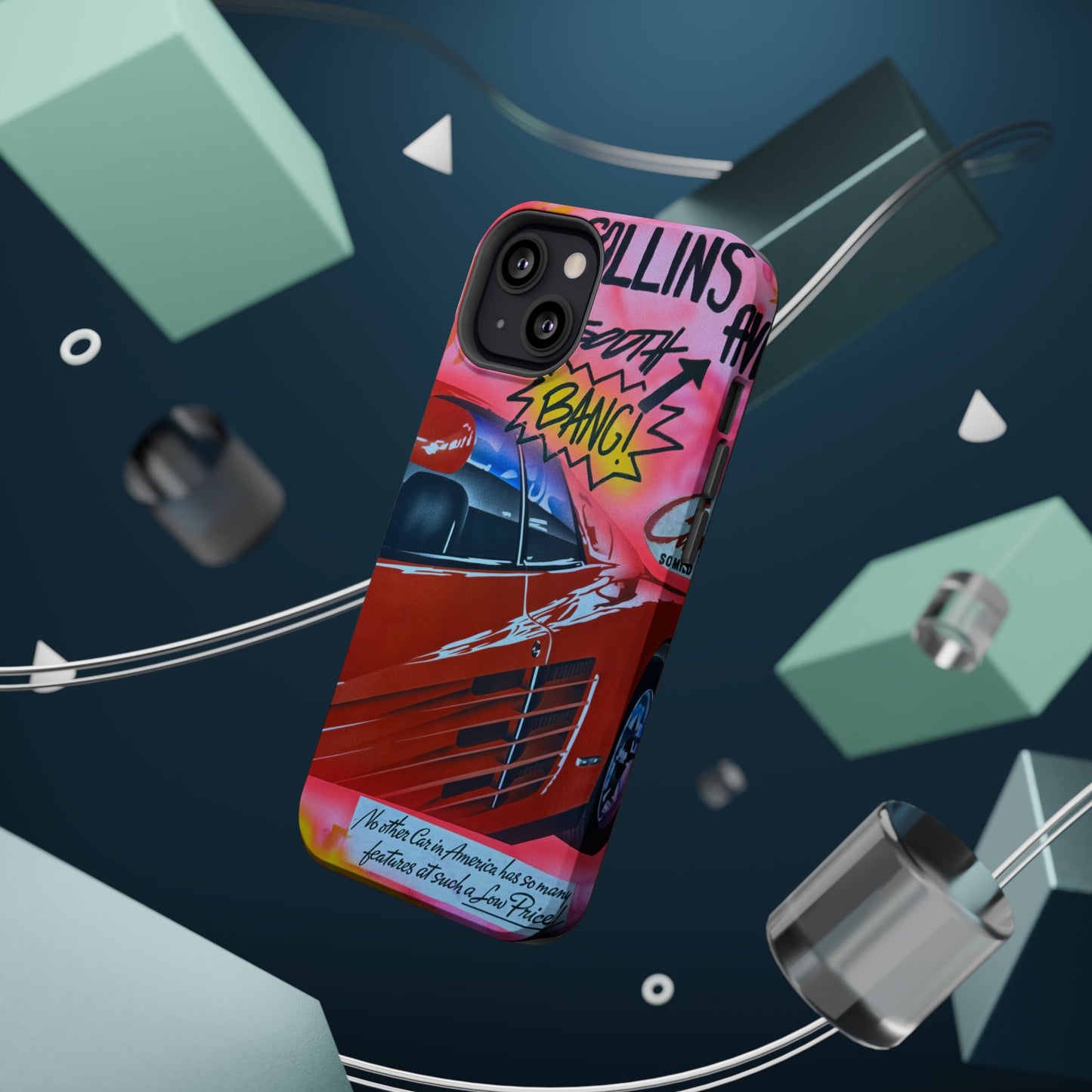 MagSafe "miami momentos" airbrush iPhone case