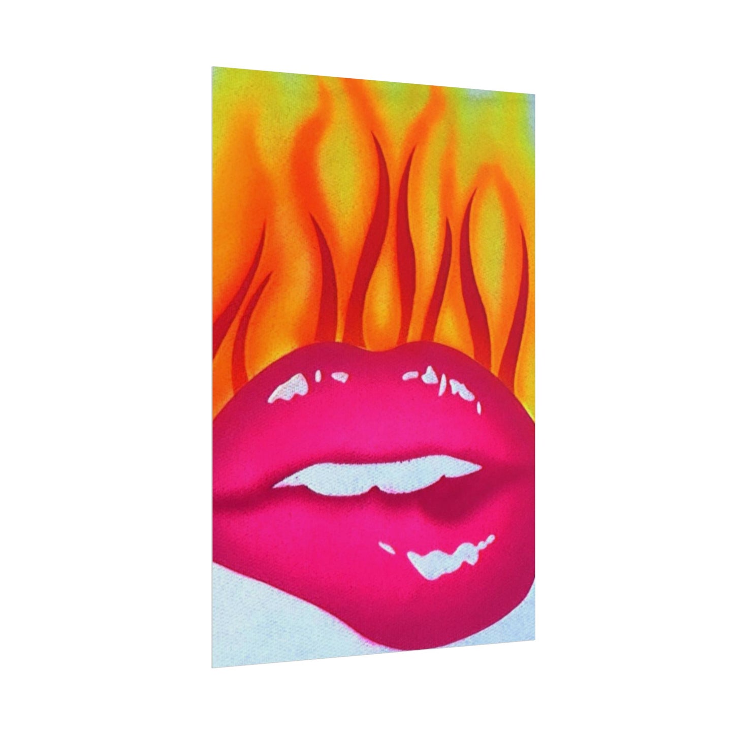 "flaming lips" airbrush rolled print