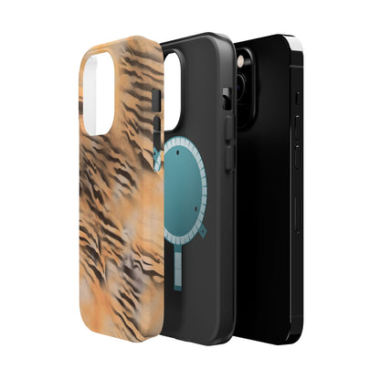 MagSafe "neutral tiger" airbrush iPhone case