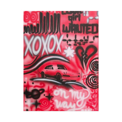 "LUCKY YOU! PT. 2" airbrush rolled print
