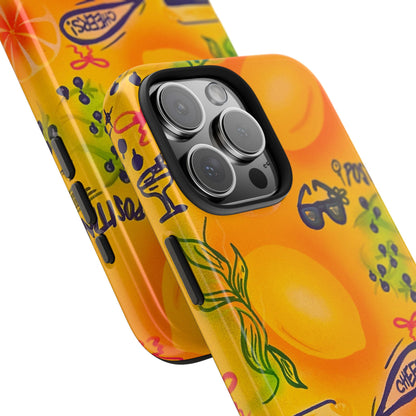 "citrus coastline" airbrush iPhone case