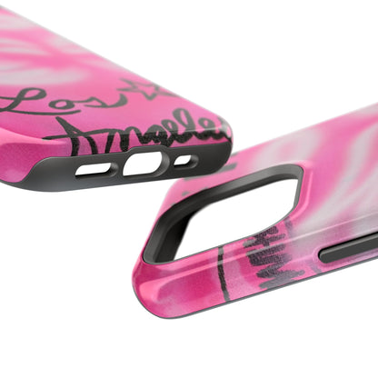 MagSafe "pinke Engelsflügel" Airbrush iPhone Hülle