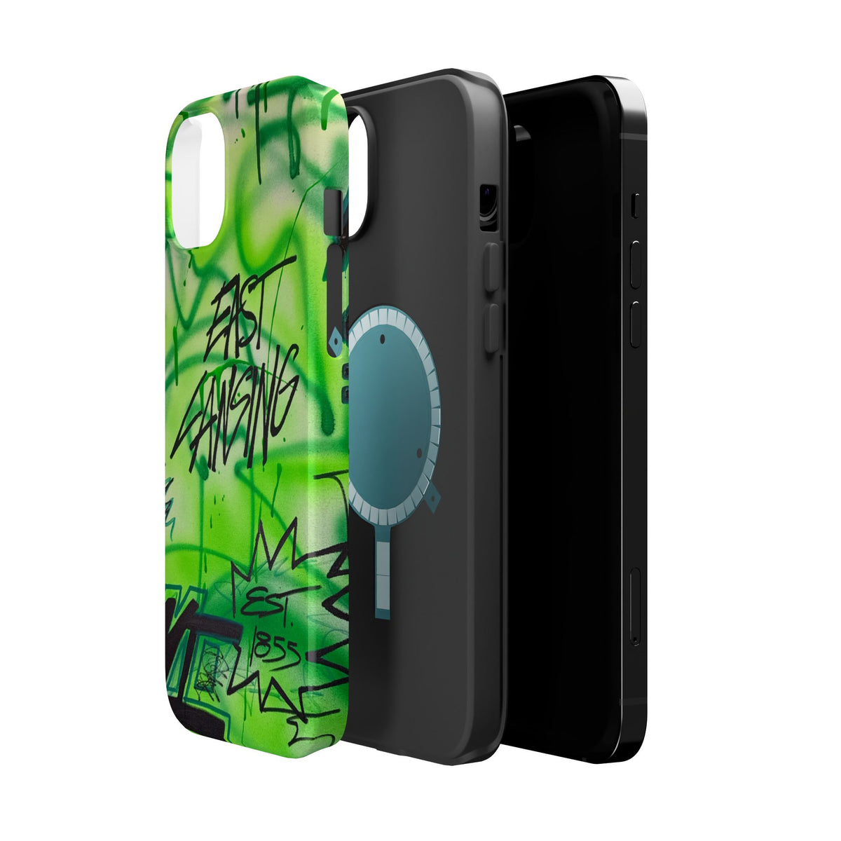 MagSafe "east lansing, mi" airbrush iPhone case