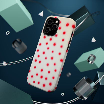 MagSafe "vanilla cherry polka dot" airbrush iPhone case