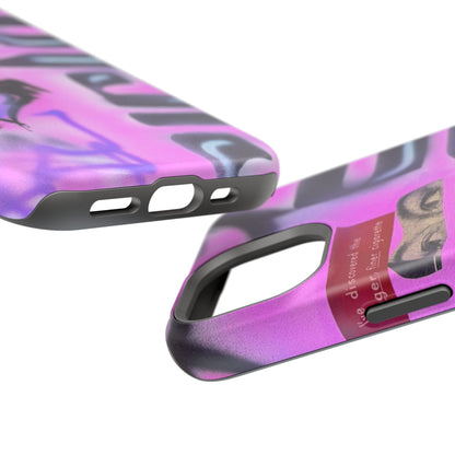 MagSafe "purple princess" airbrush iPhone case