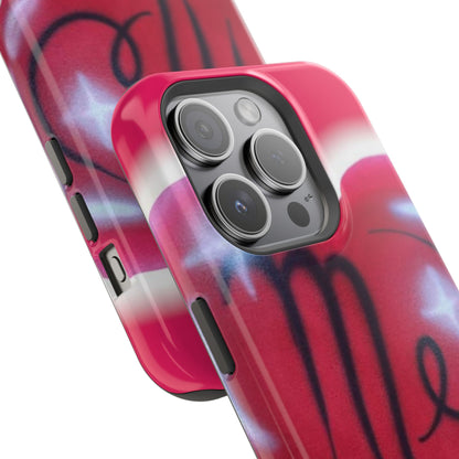 MagSafe "i <3 me" Airbrush iPhone Hülle