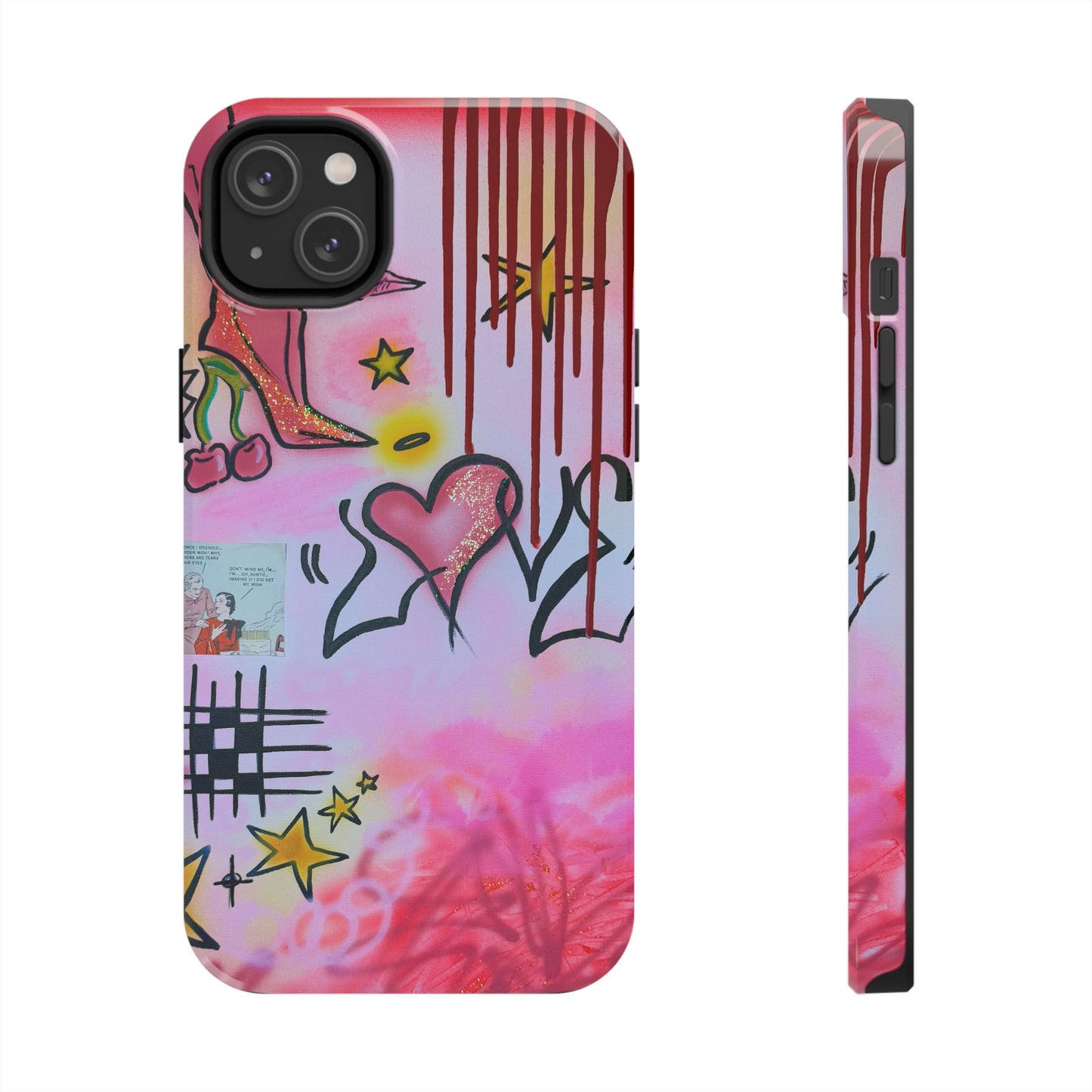"cherry luvr" airbrush iPhone case