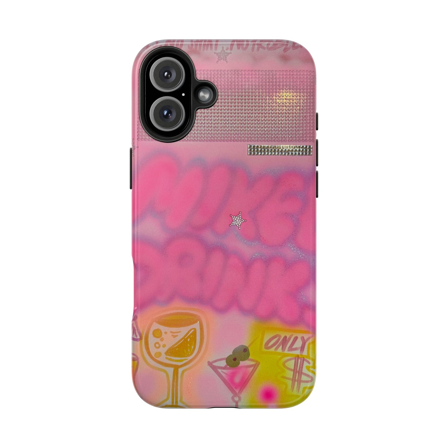 "mixed drinks" airbrush iPhone case