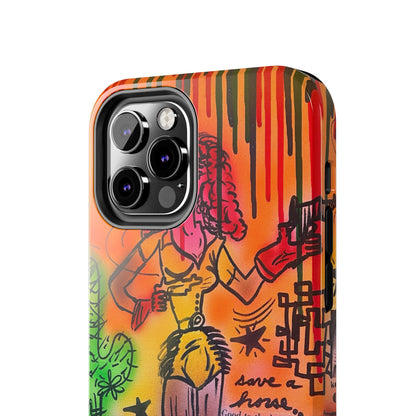 "wild, wild west" airbrush iPhone case