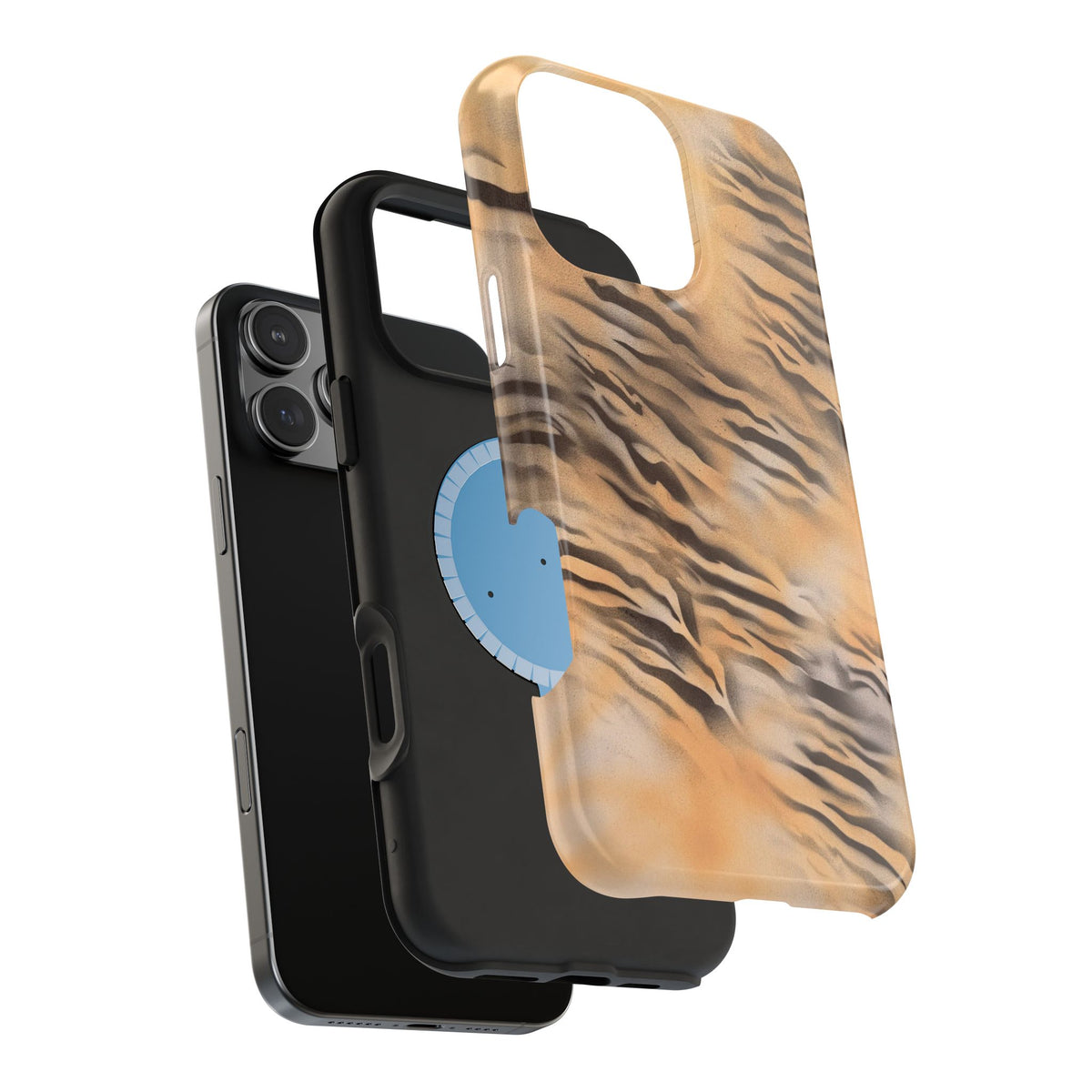 MagSafe "neutral tiger" airbrush iPhone case