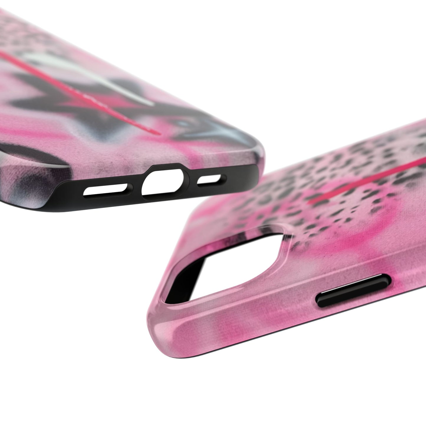 "pink cheetah" airbrush iPhone case