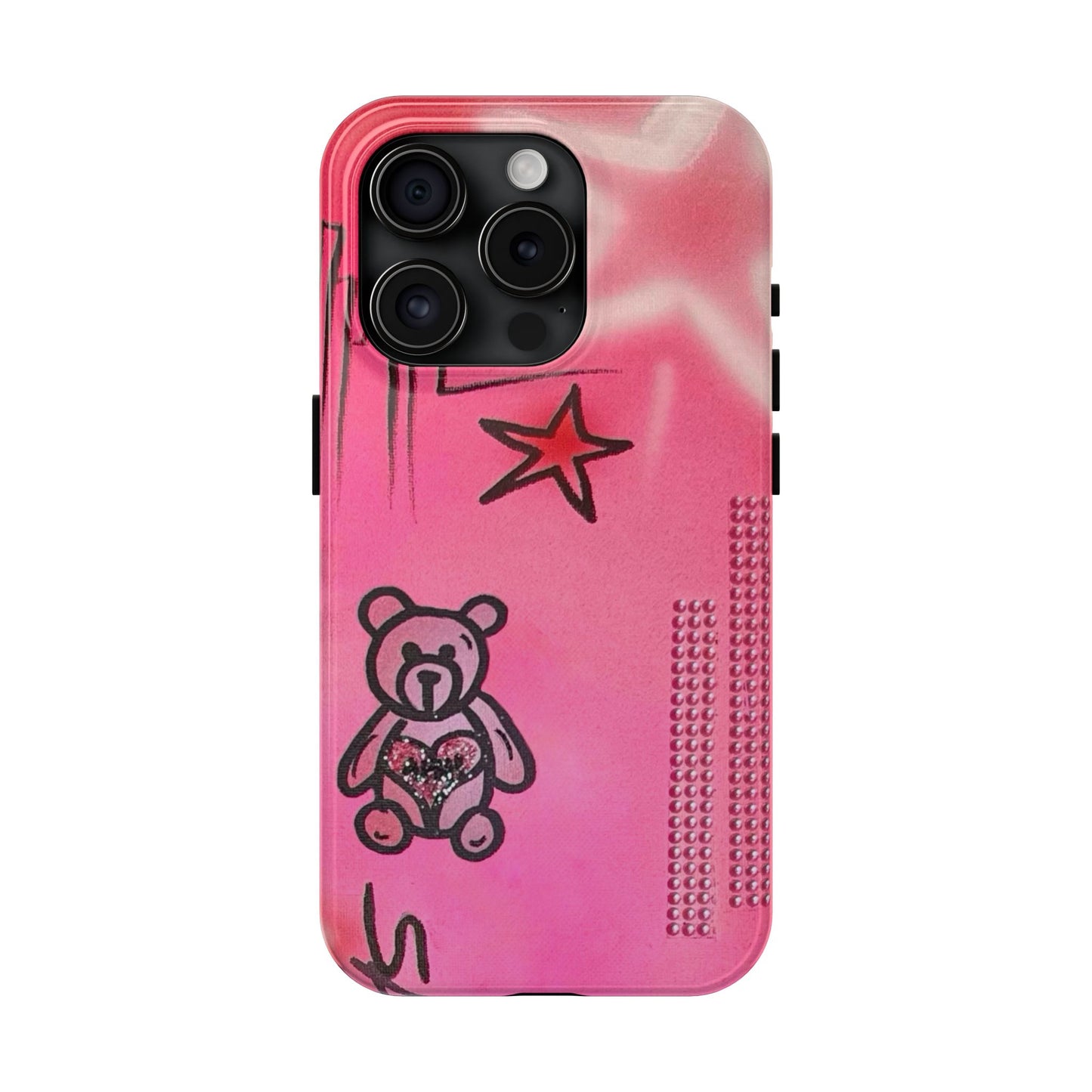 "teddy bear" airbrush iPhone case