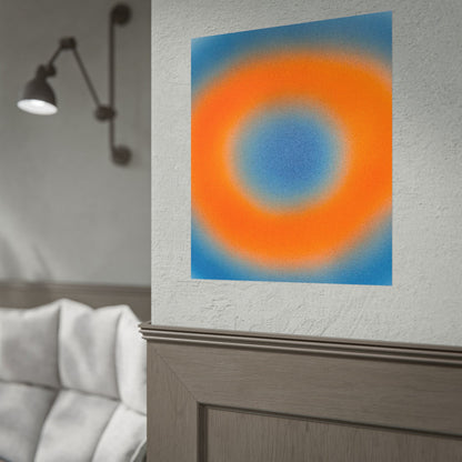 "citrus sky" airbrush rolled print