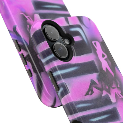 MagSafe "neon nights" airbrush iPhone case