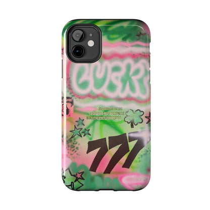 "so lucky" airbrush iPhone case