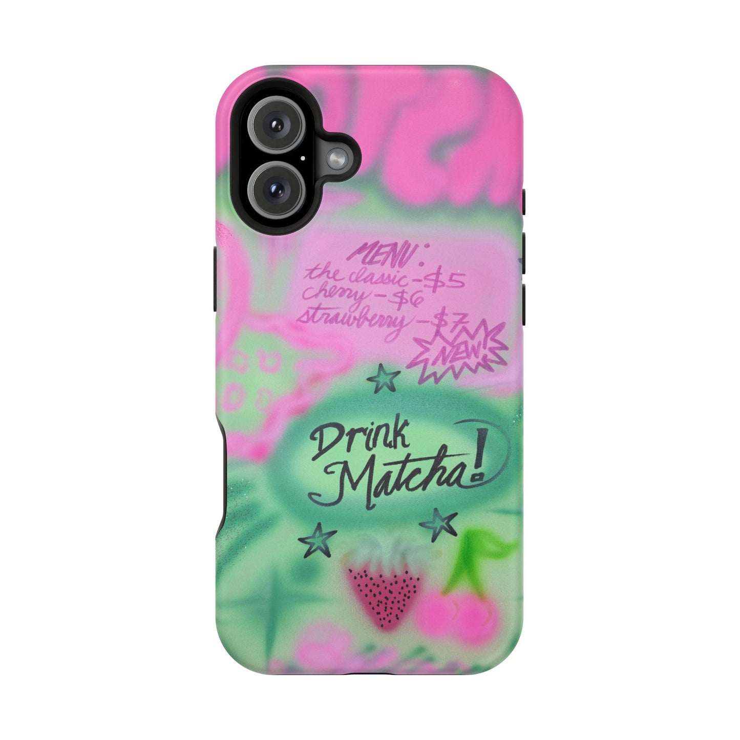 MagSafe "matcha!" airbrush iPhone case