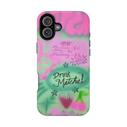 MagSafe "matcha!" airbrush iPhone case