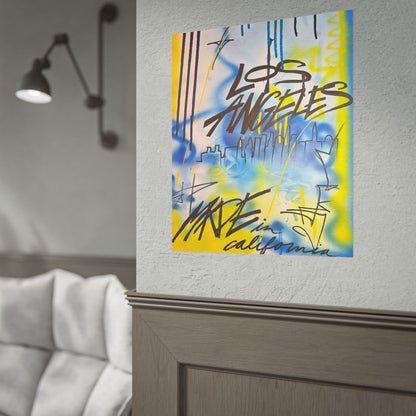 "los angeles" airbrush rolled print