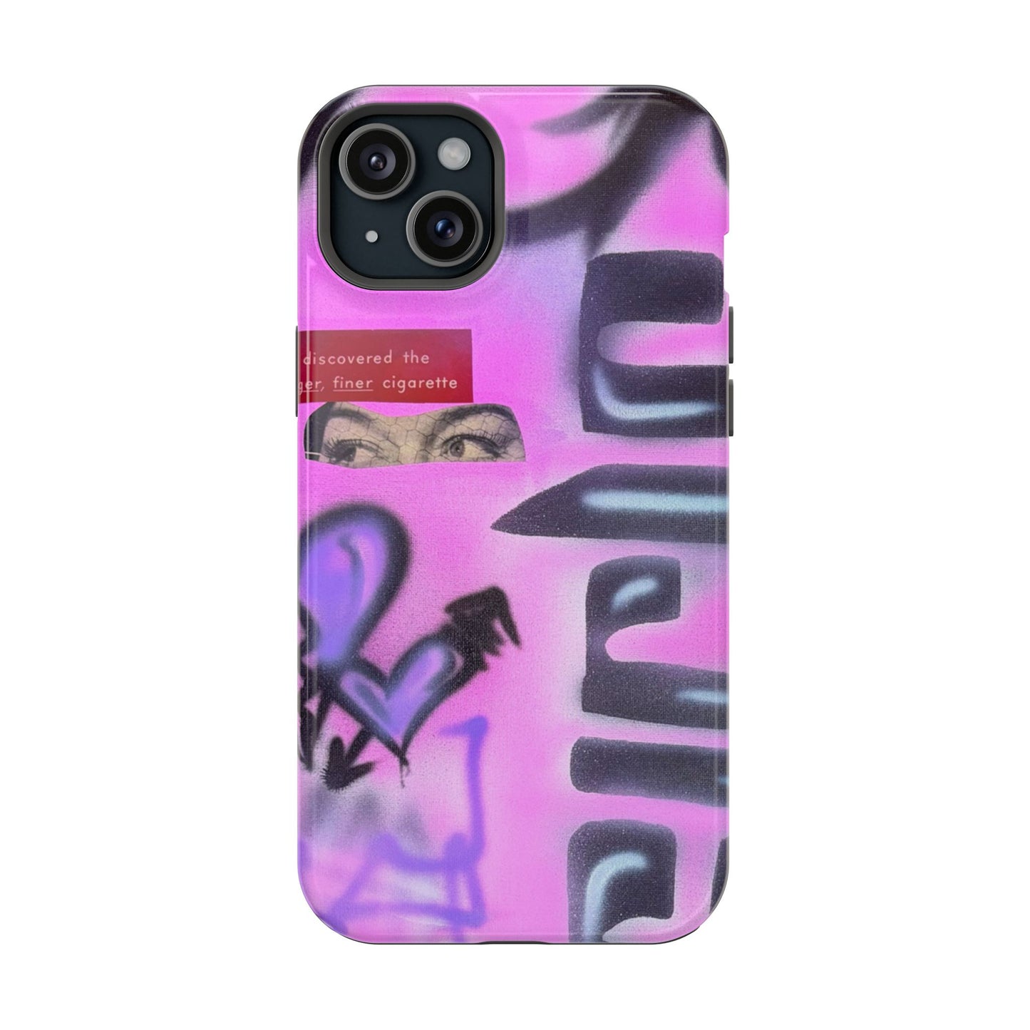 MagSafe "purple princess" airbrush iPhone case