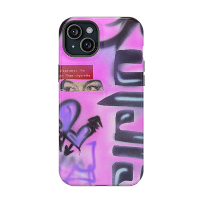 MagSafe "purple princess" airbrush iPhone case