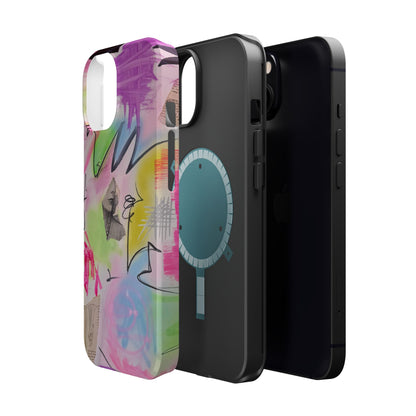 MagSafe "pastel static" airbrush iPhone case