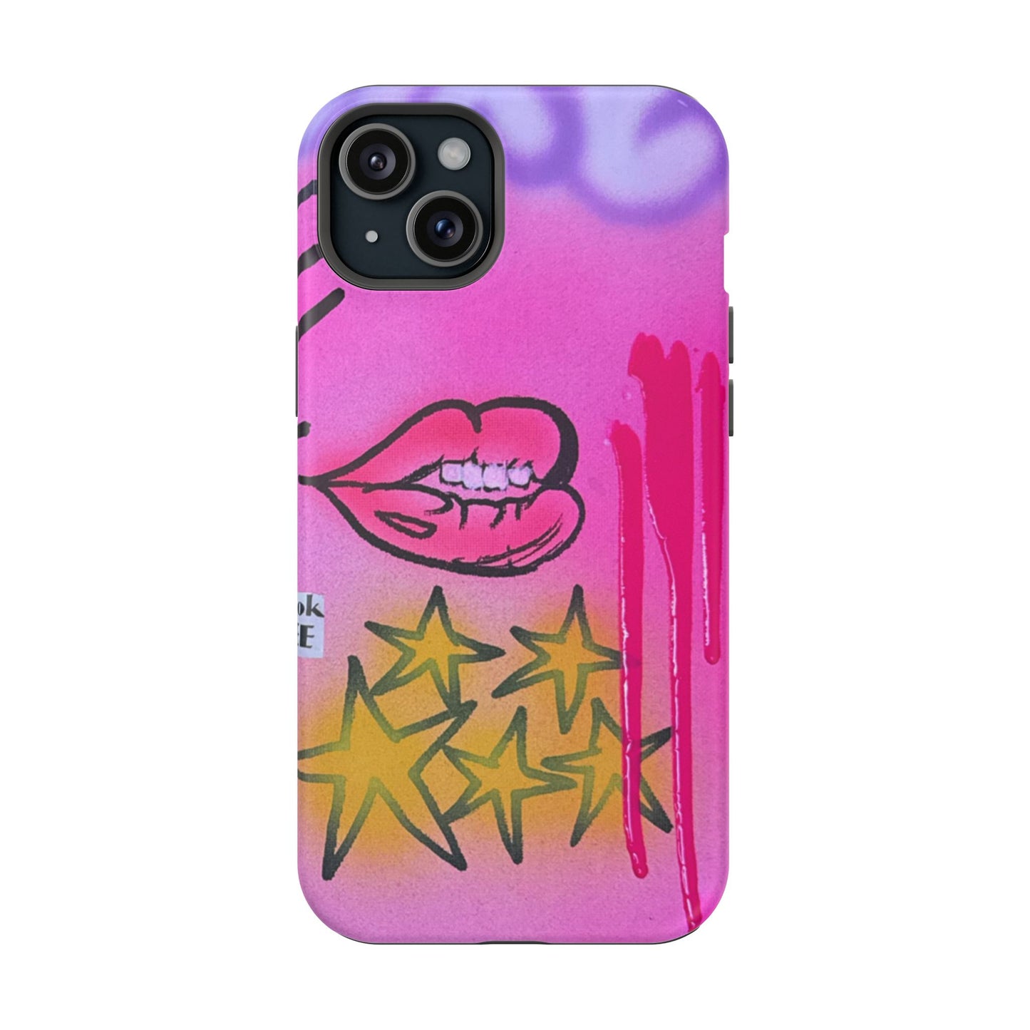 MagSafe "star drip" airbrush iPhone case